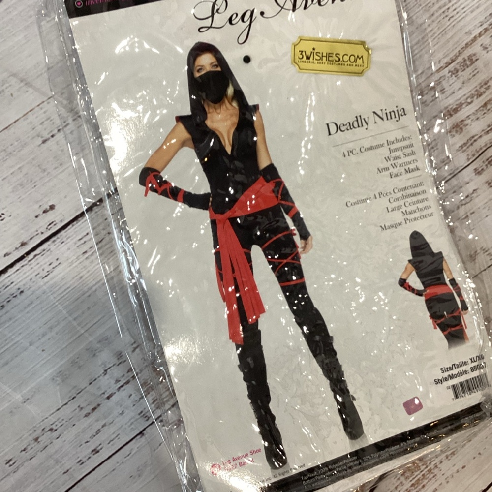 1812. Deadly Ninja Women’s Costume – XL